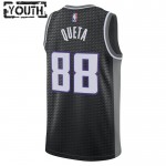 Maillot NBA Sacramento Kings Neemias Queta 88 Jordan 2022-23 Statement Edition Noir Swingman - Enfant